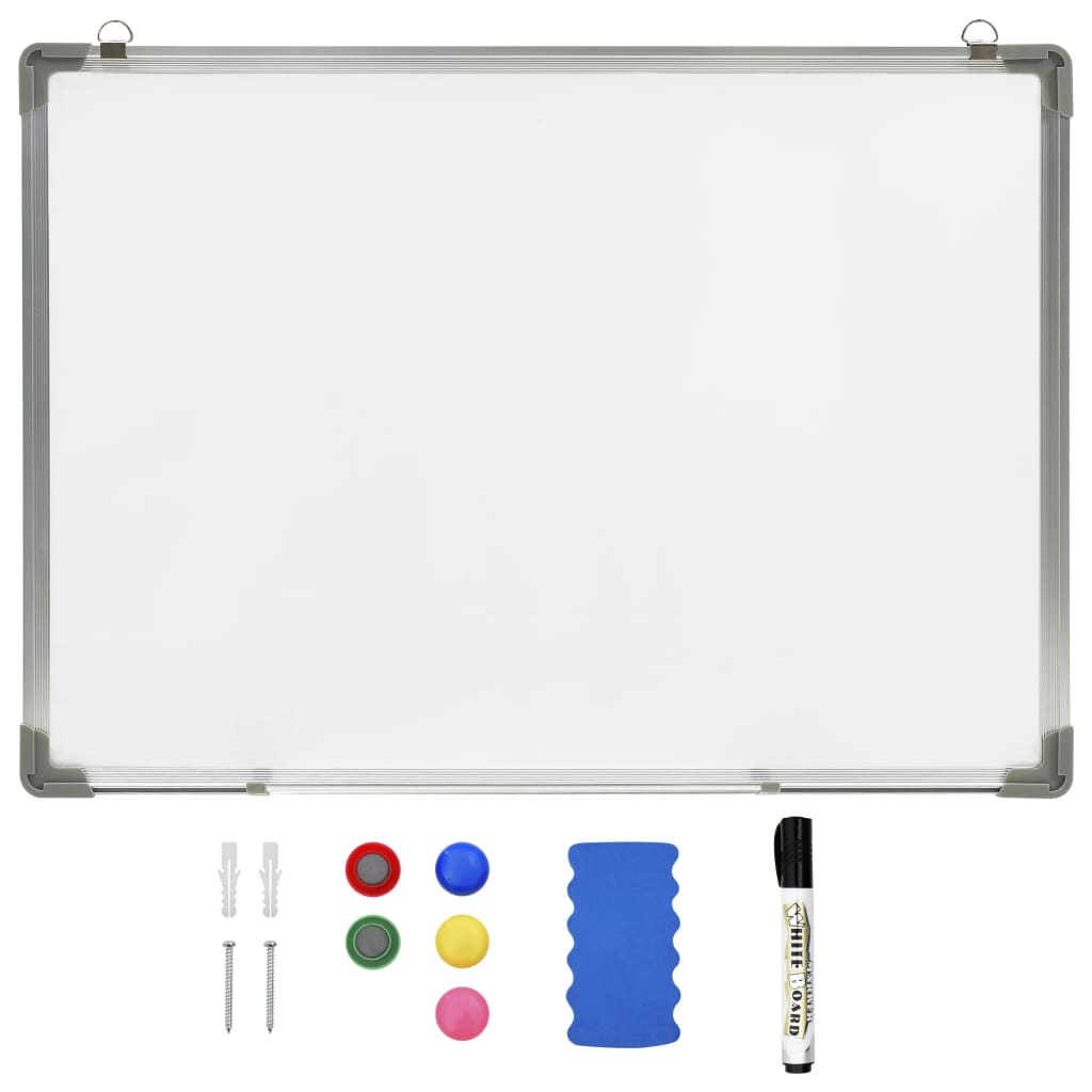 Magnetic Dry-erase Whiteboard White 70x50 cm Steel - Sid & Sam