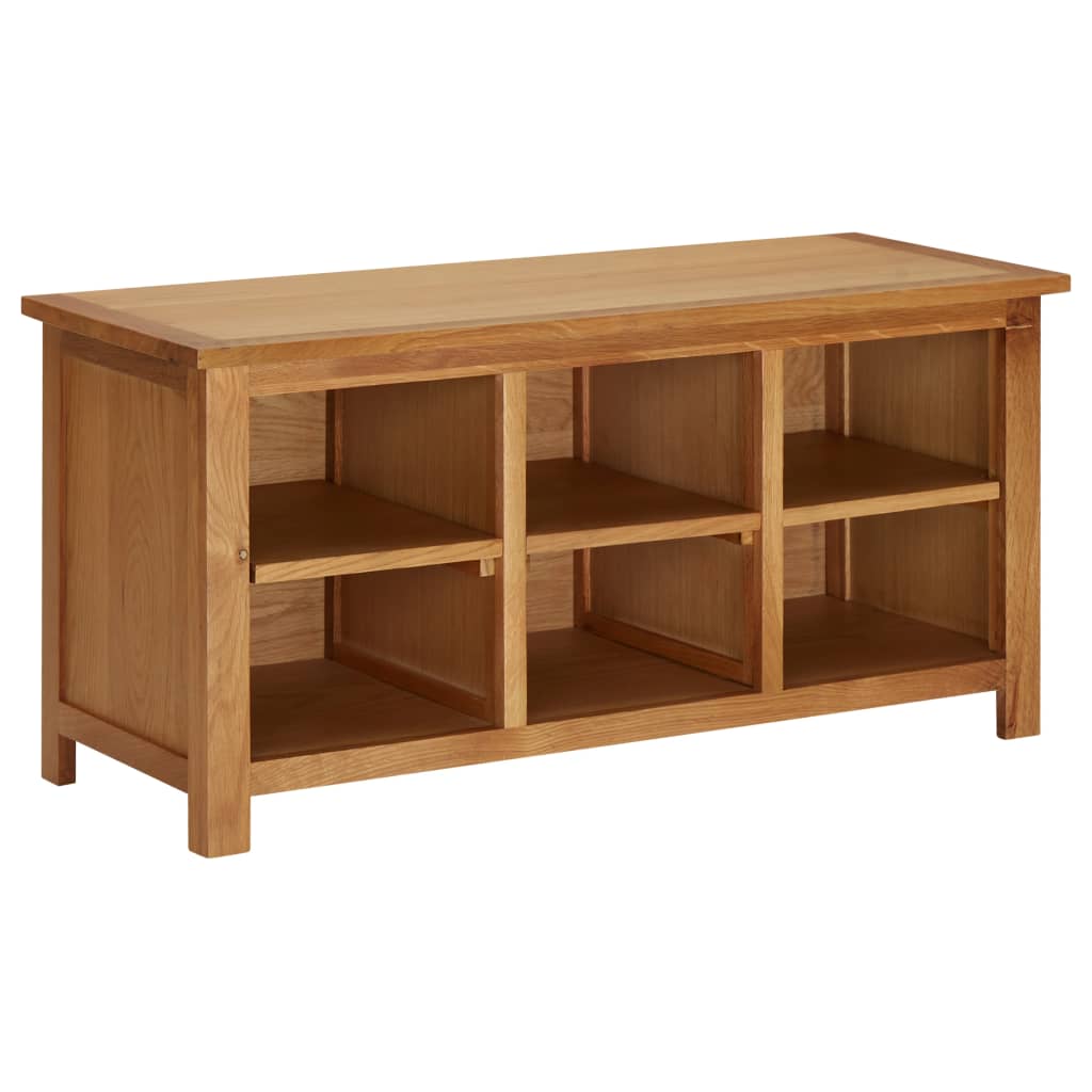 Shoe Rack 90x37x45 cm Solid Oak Wood - R and M Furniture