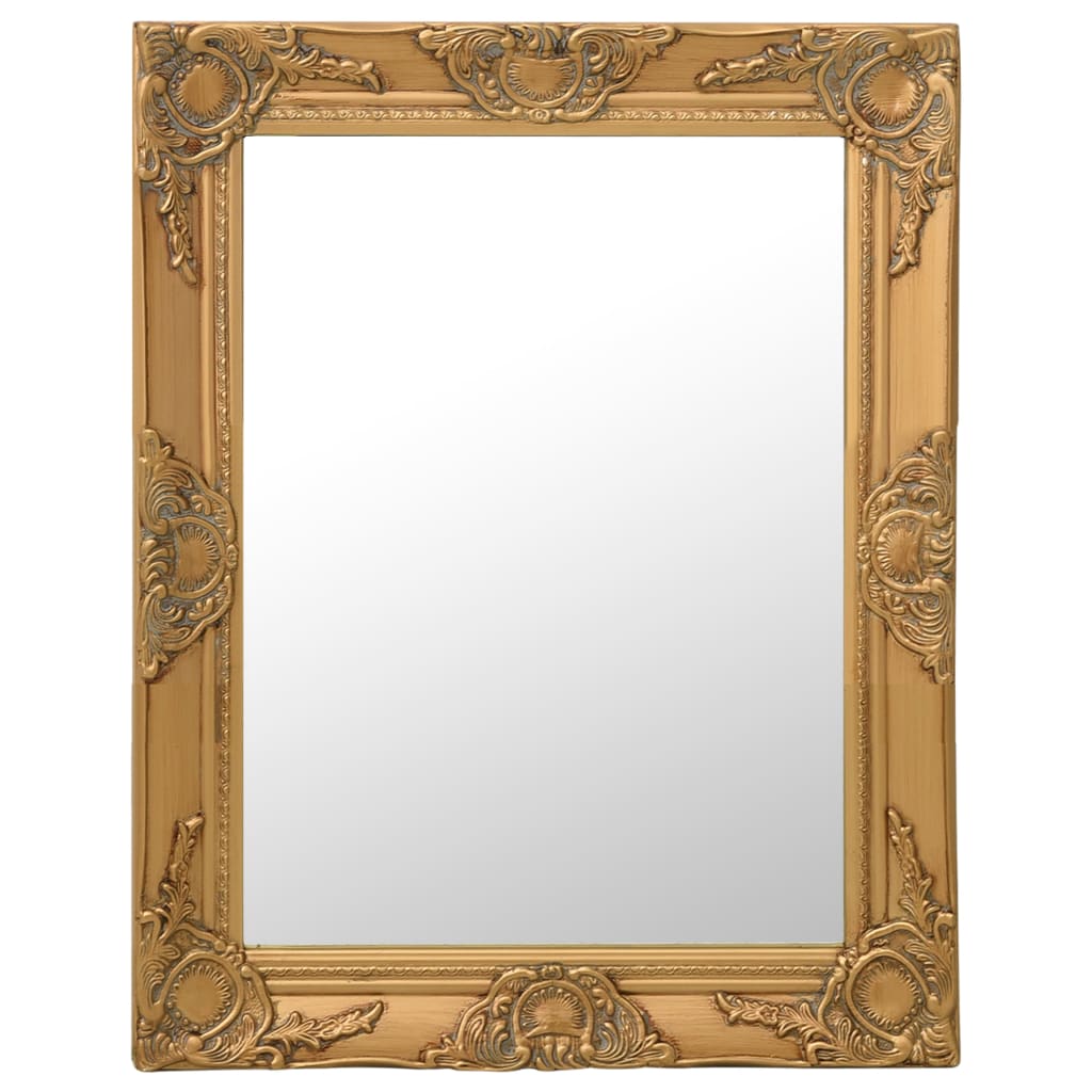 Wall Mirror Baroque Style 50x60 cm Gold - Style and Chic