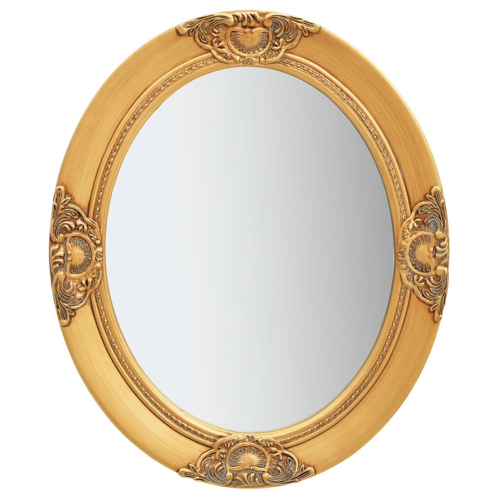 Wall Mirror Baroque Style 50x60 cm Gold - All Things Good