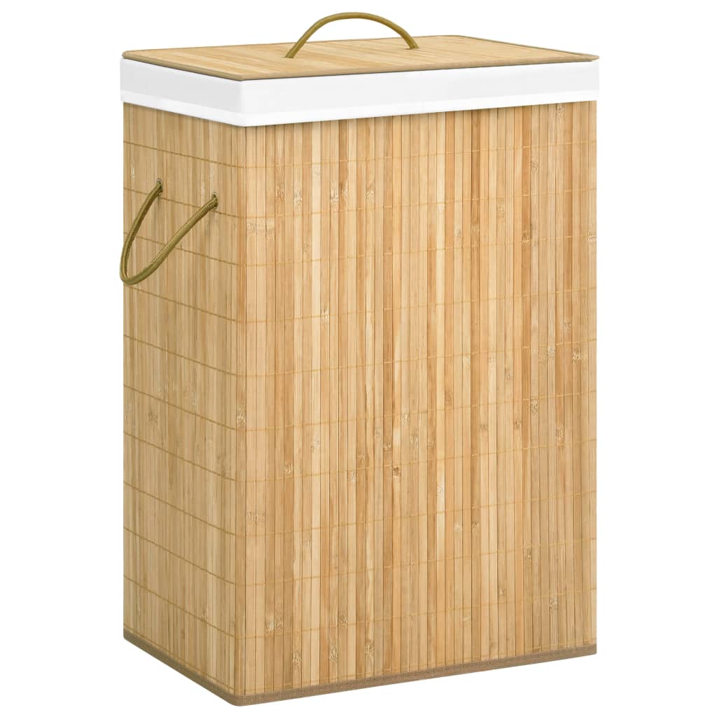 Bamboo Laundry Basket 72 L - Merlin Deals