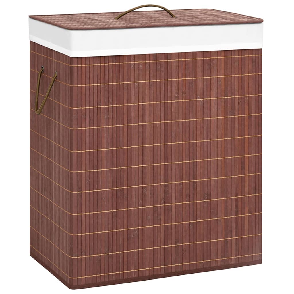 Bamboo Laundry Basket Brown 100 L - Design Hut