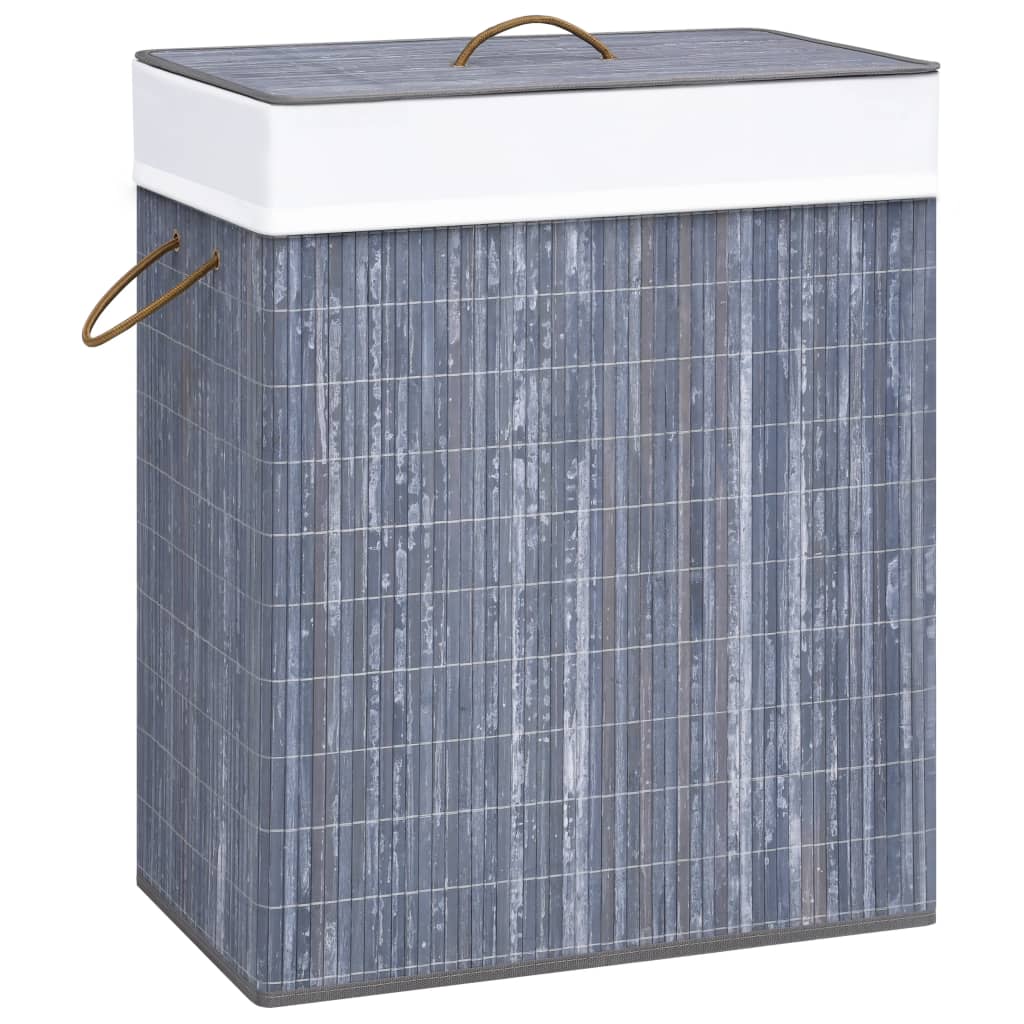Bamboo Laundry Basket Grey 83 L - All Things Good