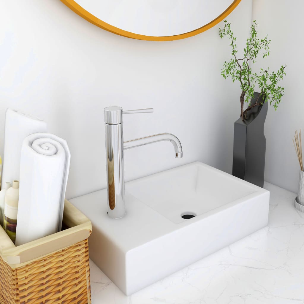 Wash Basin 400x220x90 mm SMC White - Design Hut