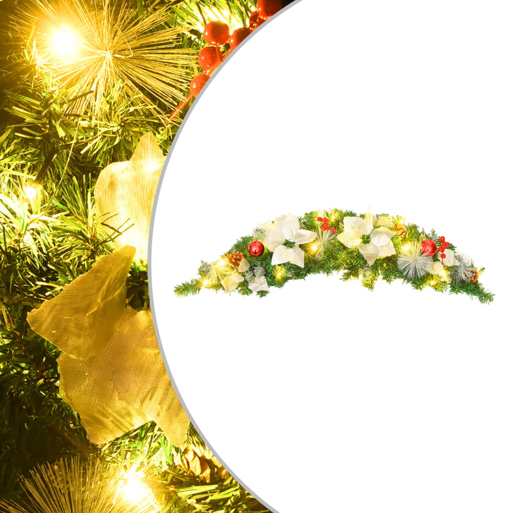 Nevis 90cm Green Arch with LED Lights PVC - Sid & Sam