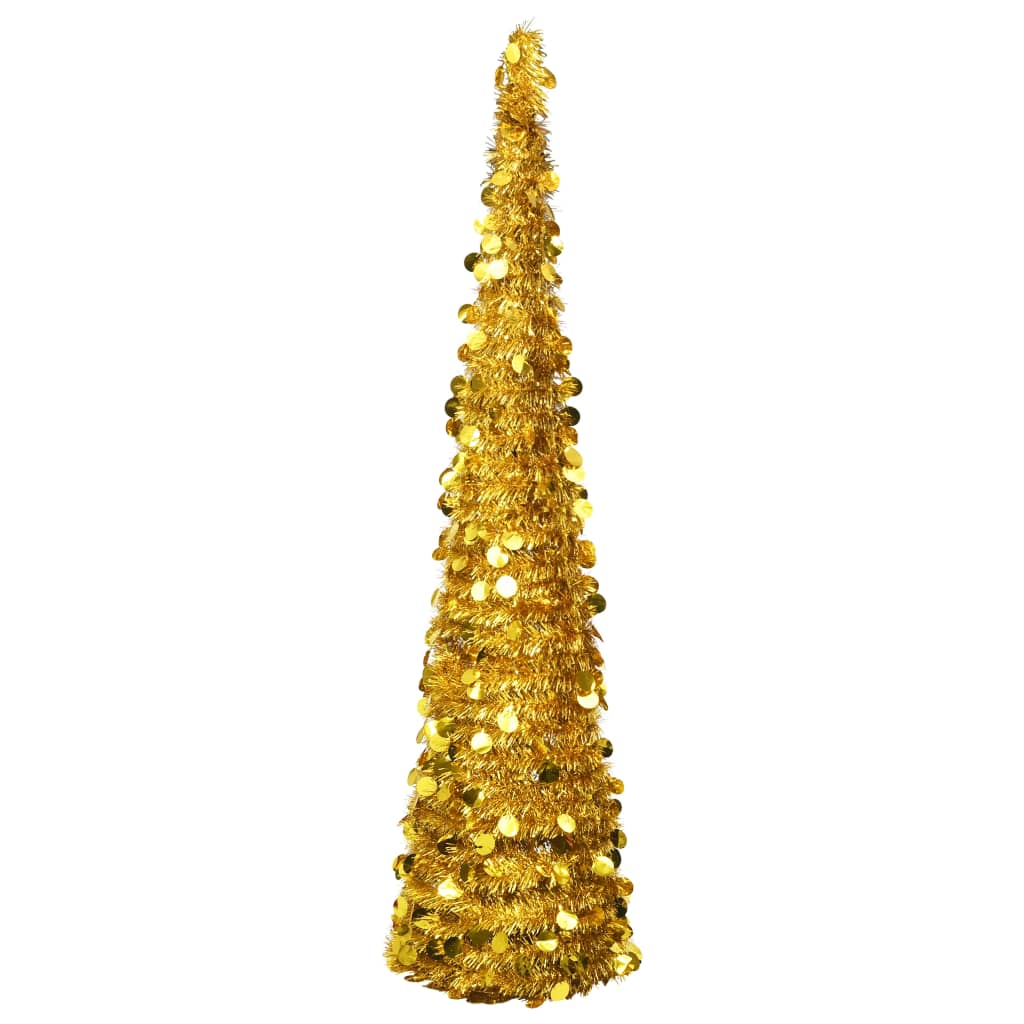 Roche Pop-up Artificial Christmas Tree Gold 180cm PET - Sid & Sam