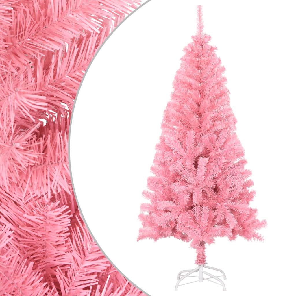 Liro Artificial Christmas Tree with Stand Pink 150cm PVC - Sid & Sam