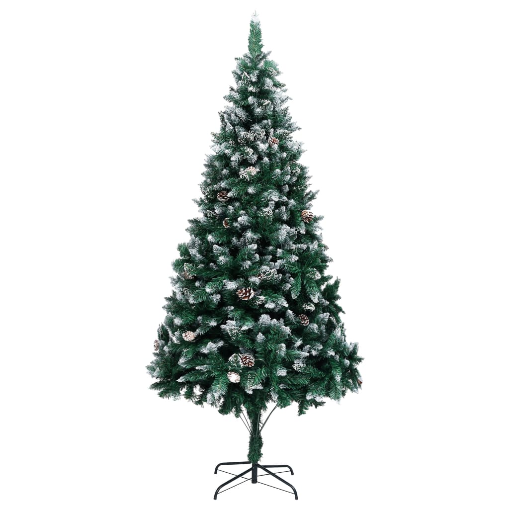 Liro Artificial Christmas Tree with Pine Cones and White Snow 240cm - Sid & Sam