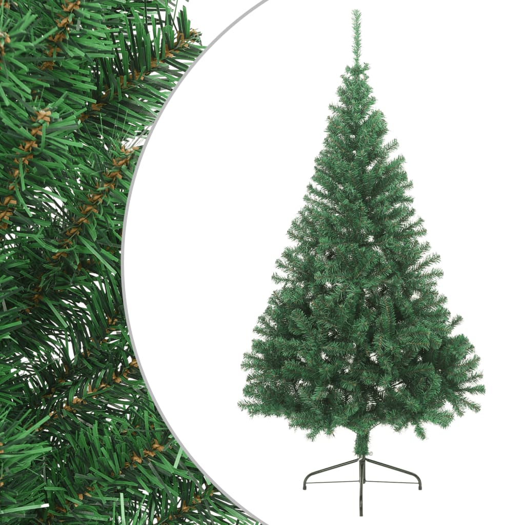 Liro Artificial Half Christmas Tree Stand Green 180cm PVC - Sid & Sam