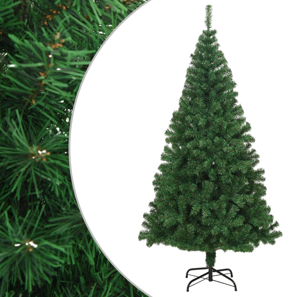 Liro Artificial Christmas Tree with Thick Branches Green 210cm PVC - Sid & Sam