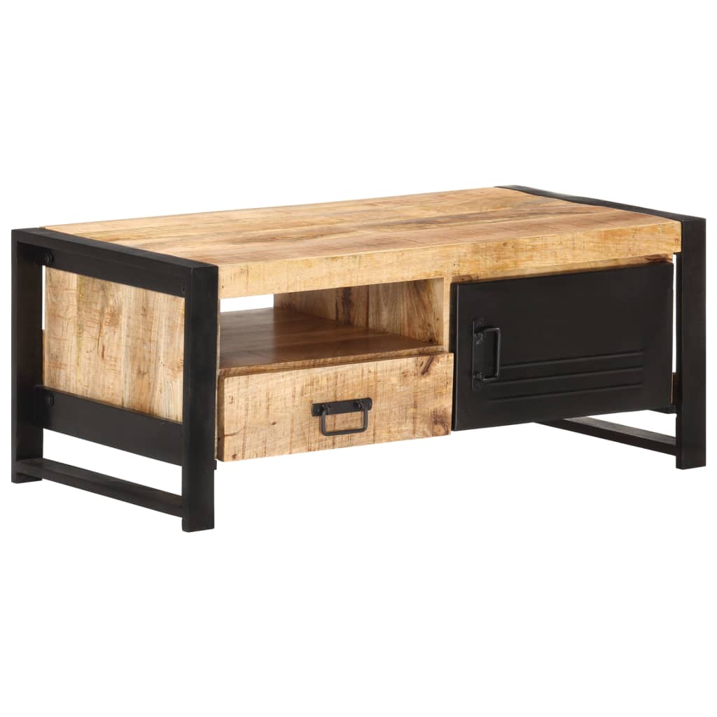 Coffee Table 100x50x40 cm Rough Mango Wood - Casper Homes