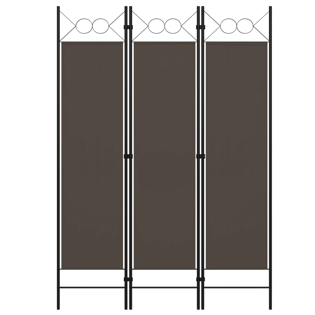 3-Panel Room Divider Anthracite 120x180 cm - Design Hut