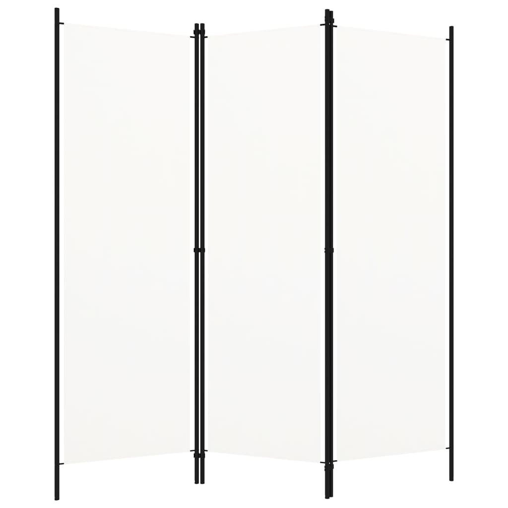 3-Panel Room Divider White 150x180 cm - Discount Dealers