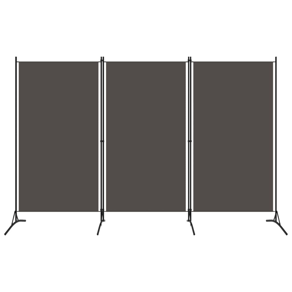 3-Panel Room Divider Anthracite 260x180 cm - Tyrell & Tyrell