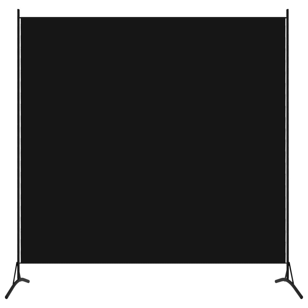 1-Panel Room Divider Black 175x180 cm - Brittle & Co
