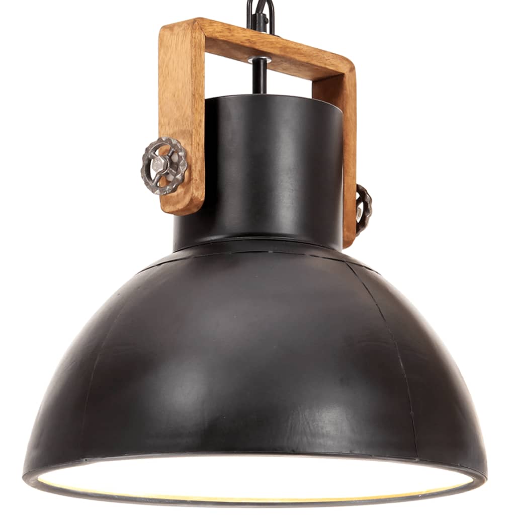 Industrial Hanging Lamp 25 W Black Round 30 cm E27 - Decor Base