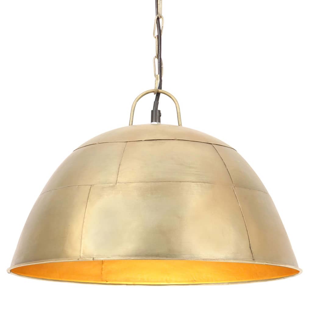 Industrial Vintage Hanging Lamp 25 W Brass Round 41 cm E27 - Discount Dealers