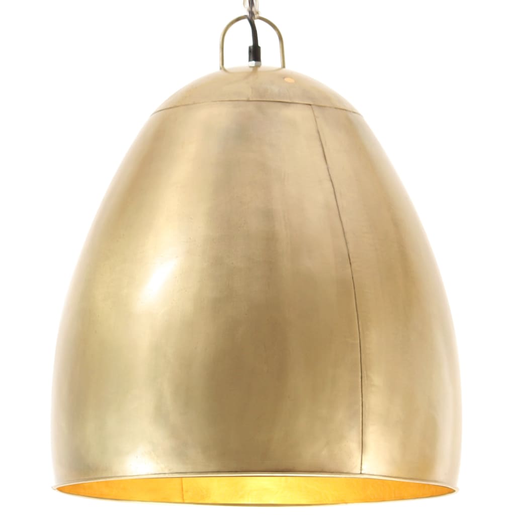 Industrial Hanging Lamp 25 W Brass Round 42 cm E27 - Merkel Designers