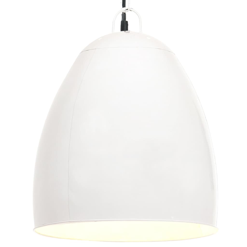 Industrial Hanging Lamp 25 W White Round 42 cm E27 - Decor Base