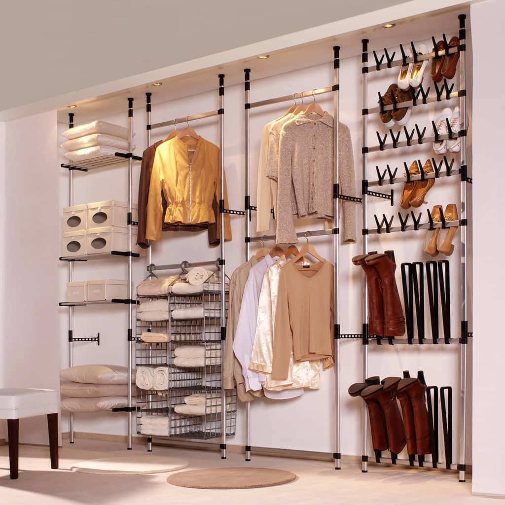 Telescopic Boot Rack with Rods Aluminium - Design Hut