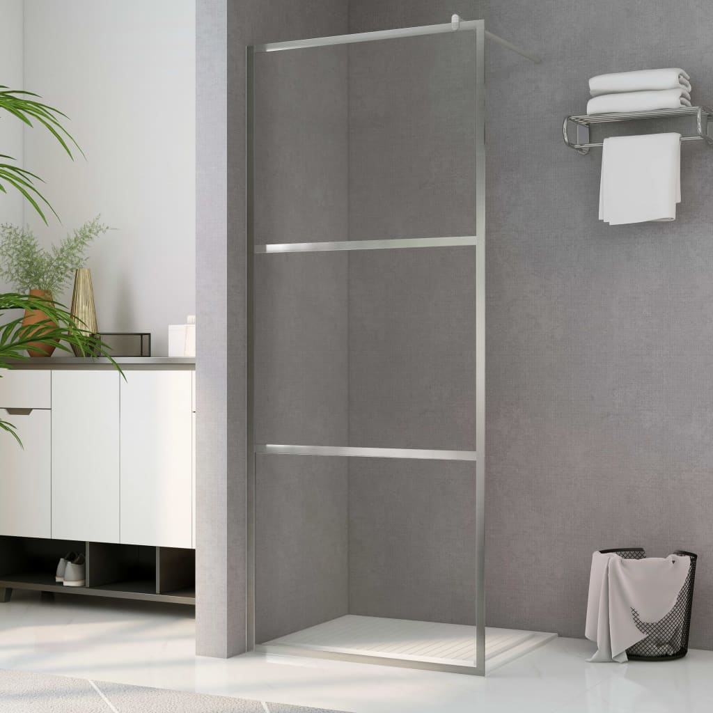 Walk-in Shower Wall with Clear ESG Glass 90x195 cm - Discount Dealers