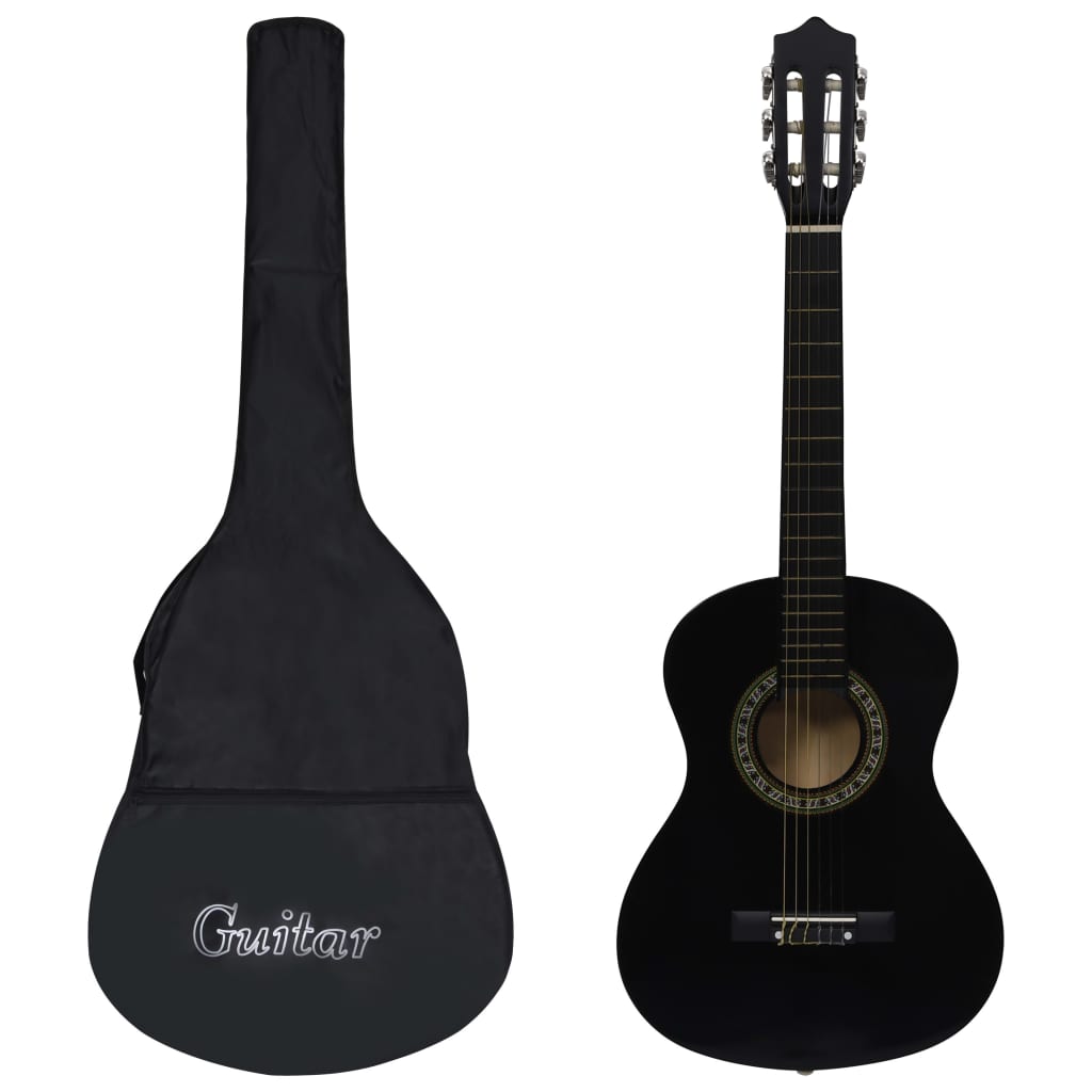 Classical Guitar for Beginner and Kid with Bag Black 1/2 34" - All Things Good