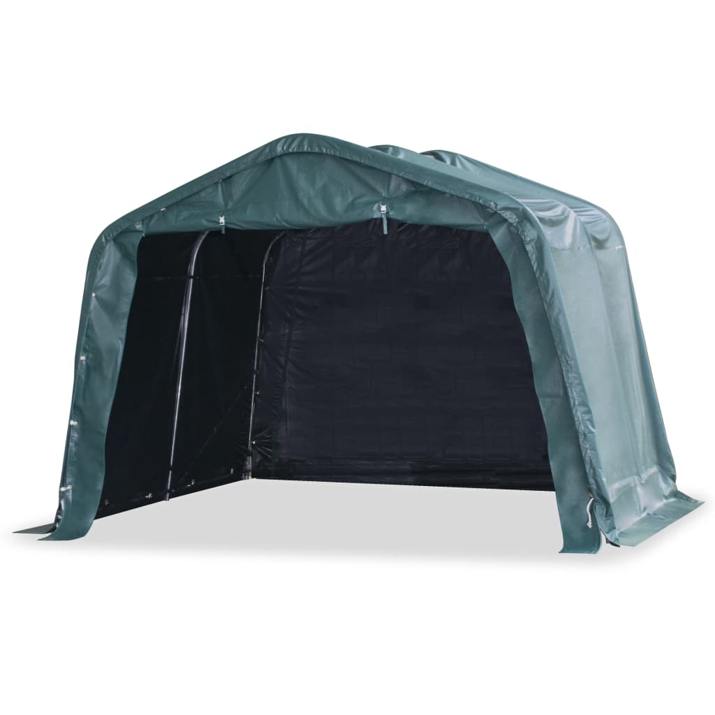 Removable Livestock Tent PVC 550 g/m2 3.3x3.2 m Dark Green - Style and Chic