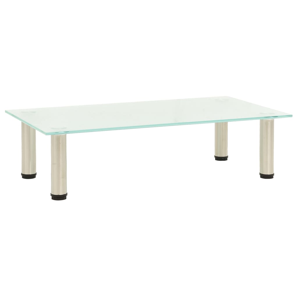 TV Stand Frosted 60x35x17 cm Tempered Glass - Tyrell & Tyrell