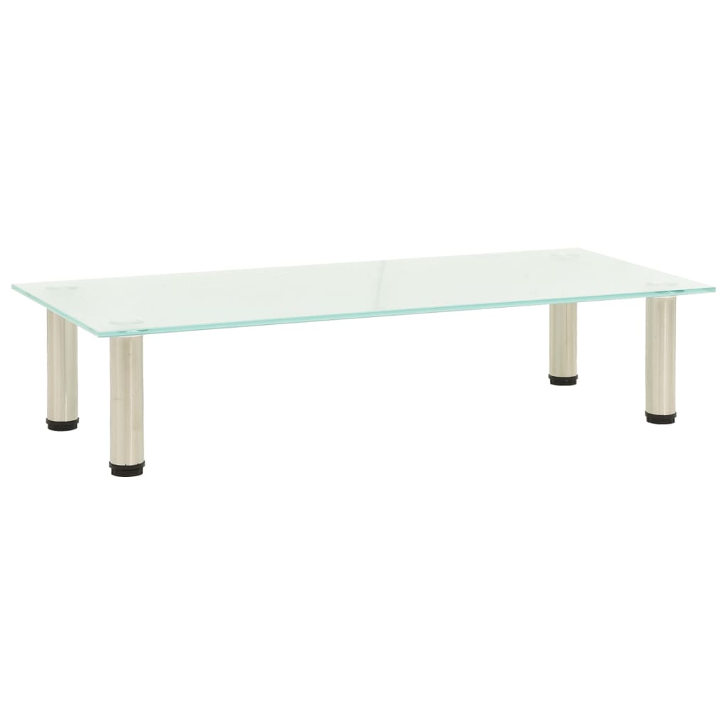 TV Stand Frosted 80x35x17 cm Tempered Glass - Casper Homes