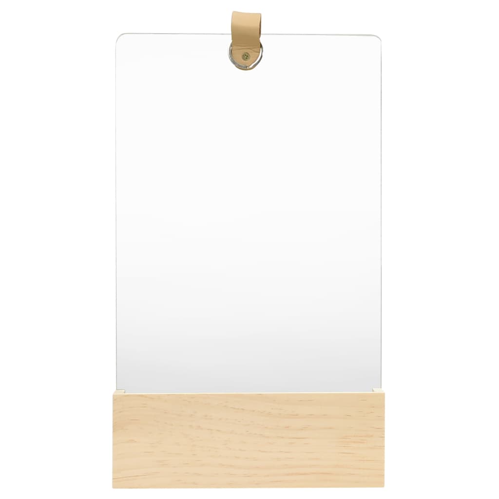 Wall Mirror Solid Pinewood 23x39.5cm - Design Hut