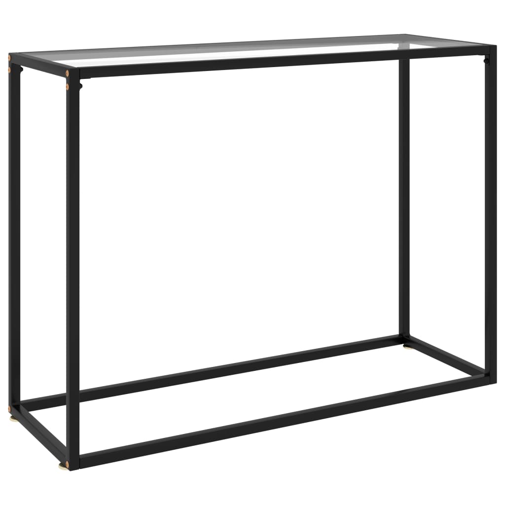 Console Table Transparent 100x35x75 cm Tempered Glass - Tyrell & Tyrell