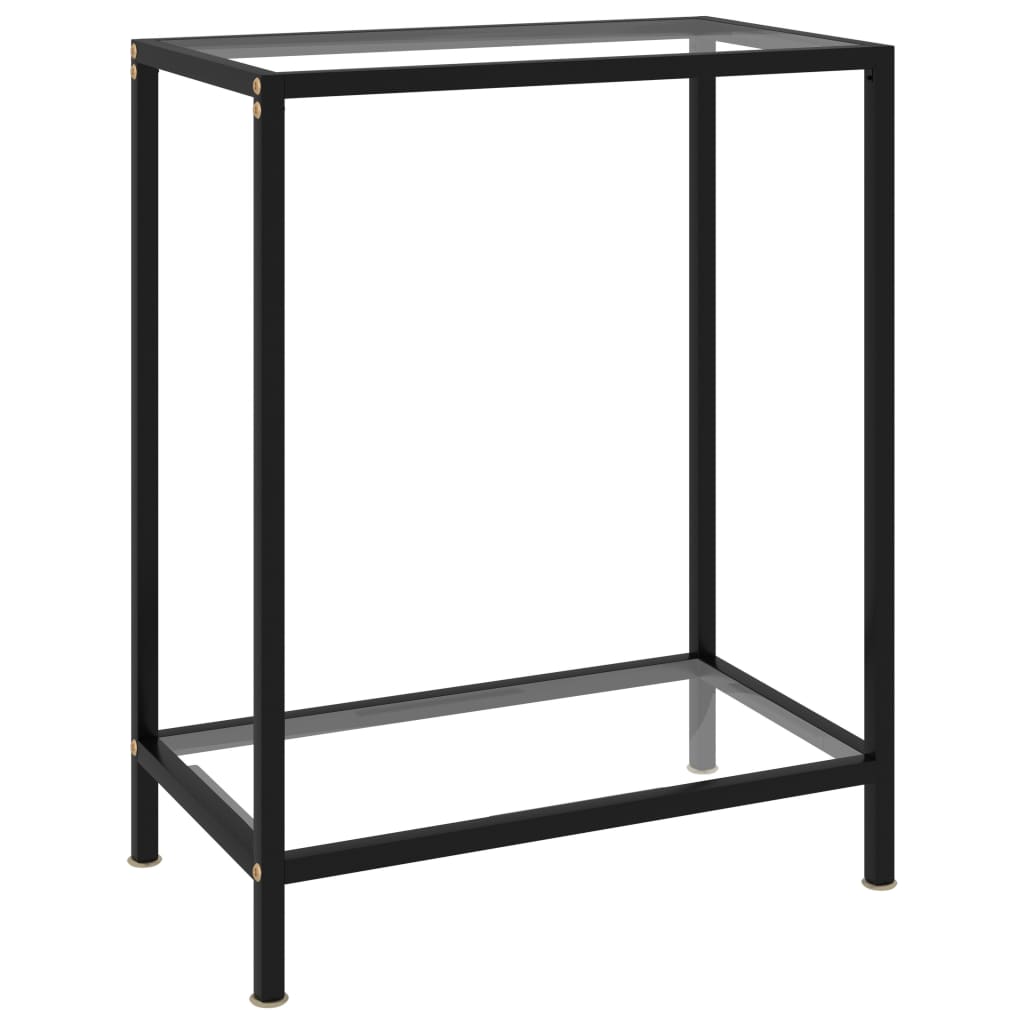 Console Table Transparent 60x35x75 cm Tempered Glass - Merkel Designers