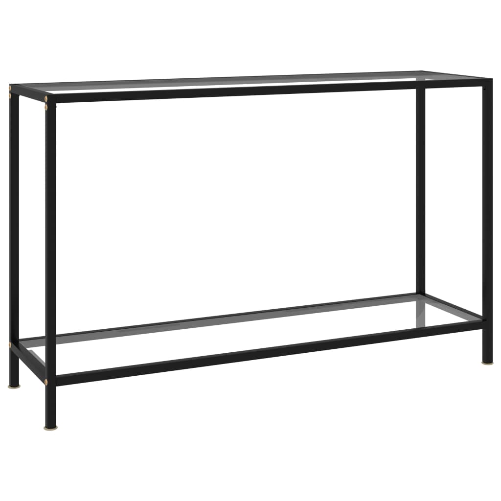Console Table Transparent 120x35x75 cm Tempered Glass - Brittle & Co
