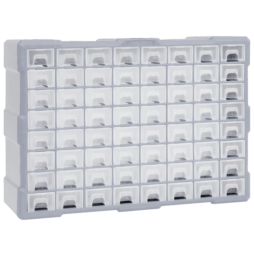 Multi-drawer Organiser with 64 Drawers 52x16x37.5 cm - Millennium Furniture