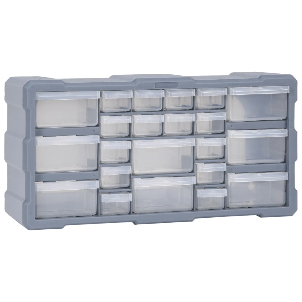Multi-drawer Organiser with 22 Drawers 49x16x25.5 cm - Decor Base