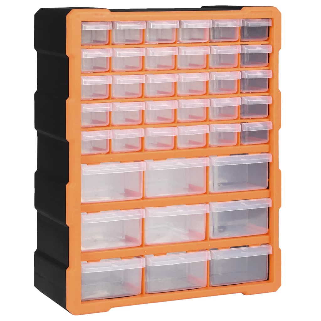 Multi-drawer Organiser with 39 Drawers 38x16x47 cm - Unbeatable Bargains