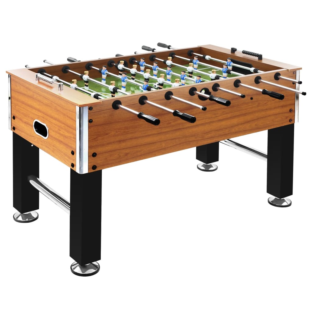 Football Table Steel 60 kg 140x74.5x87.5 cm - Light Brown and Black - R and M Furniture