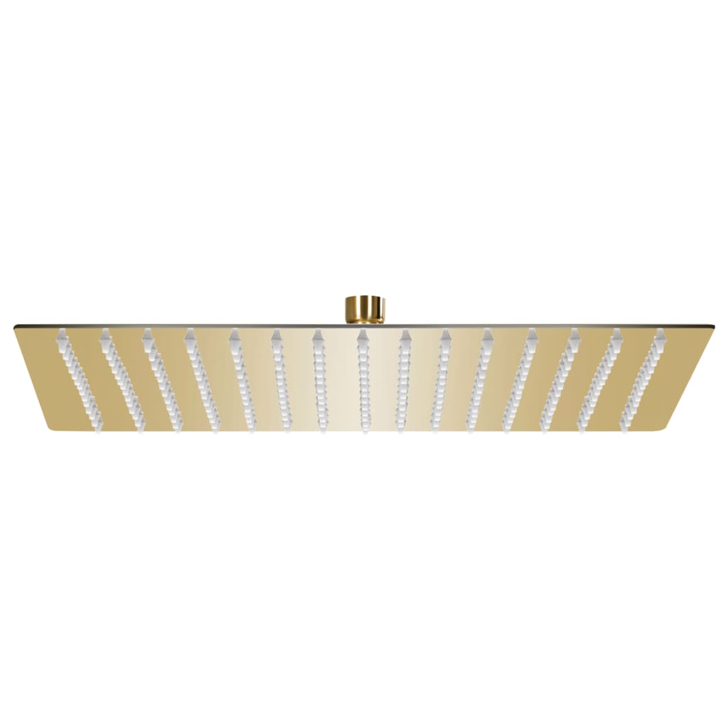 Rain Shower Head Stainless Steel 40x40cm Square Gold - Merkel Designers