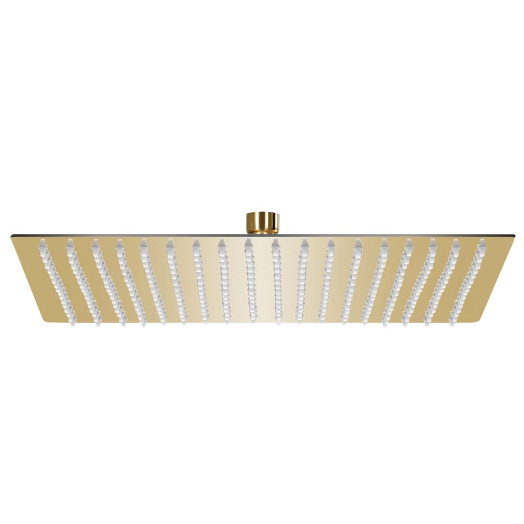 Rain Shower Head Stainless Steel 50x50cm Square Gold - Unbeatable Bargains