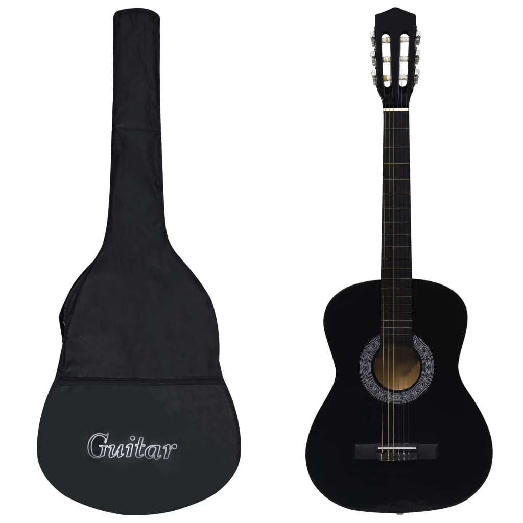 Classical Guitar for Beginner with Bag Black 3/4 36" - Sid & Sam