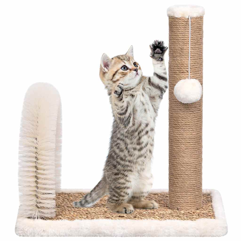 Cat Tree with Arch Grooming Brush and Scratch Post - Millennium Furniture