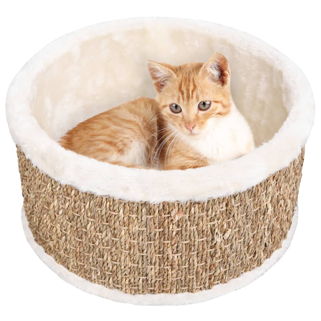 Round Cat Basket 36 cm Seagrass - Unbeatable Bargains