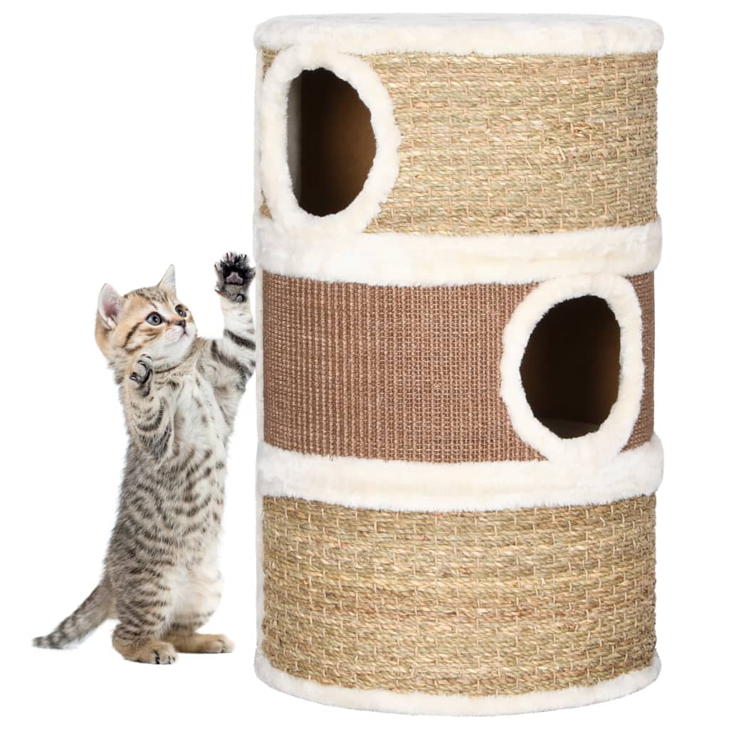 Cat Scratching Barrel 60 cm Seagrass - Merlin Deals