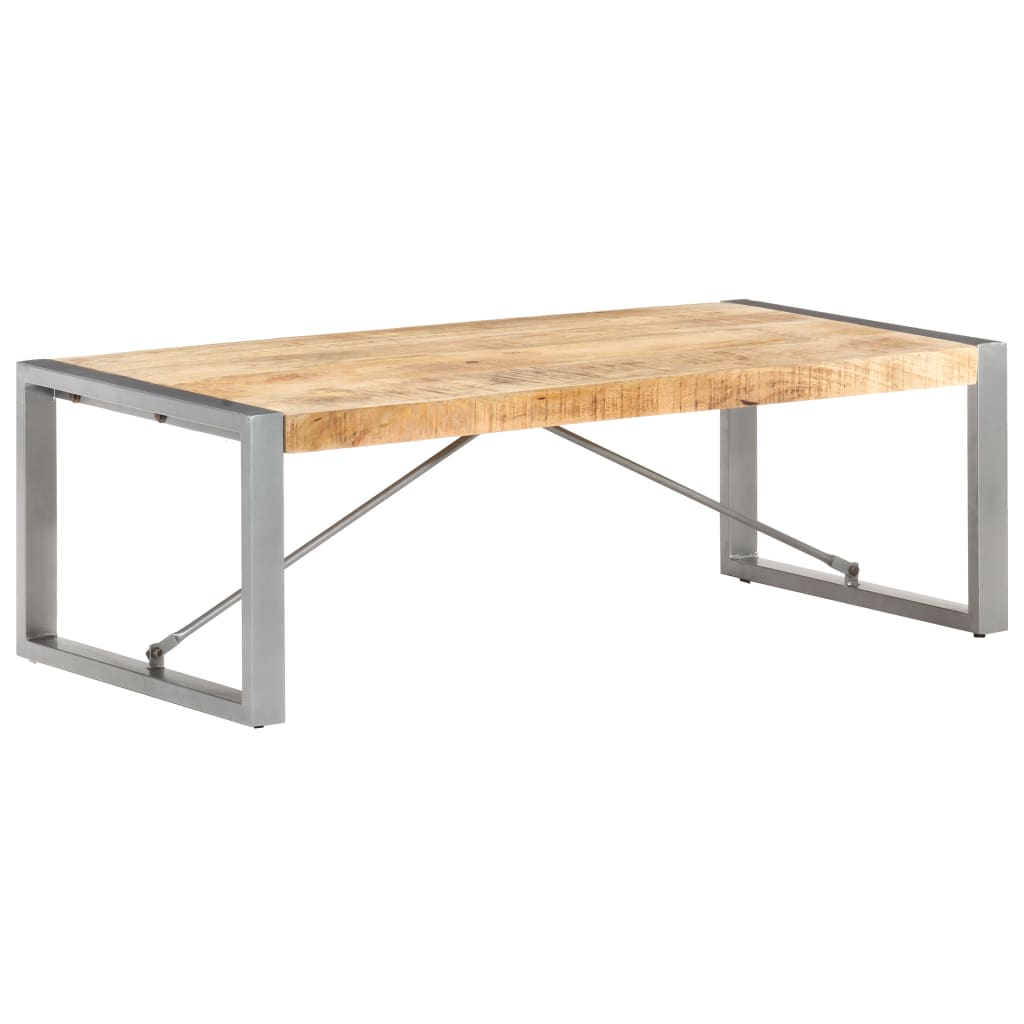 Coffee Table 120x60x40 cm Rough Mango Wood - Design Hut