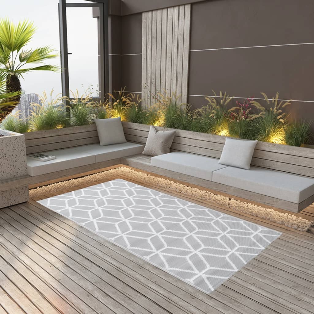 Outdoor Carpet Grey 80x150 cm PP - Unbeatable Bargains
