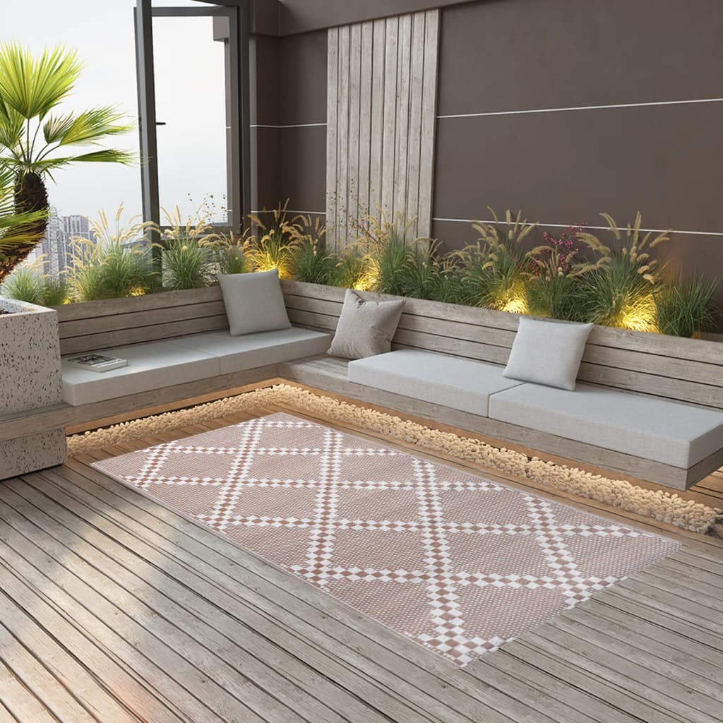 Outdoor Carpet Brown 160x230 cm PP - Unbeatable Bargains