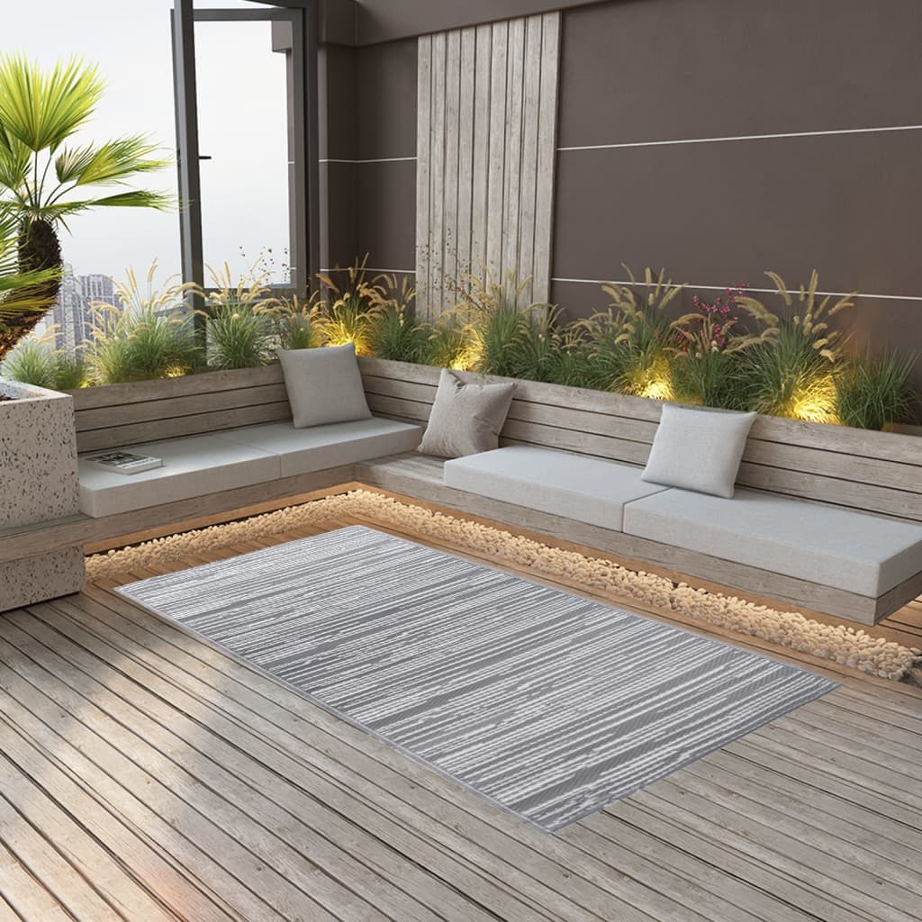Outdoor Carpet Grey 190x290 cm PP - Design Hut