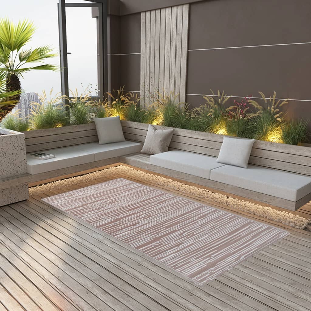 Outdoor Carpet Brown 120x180 cm PP - Unbeatable Bargains