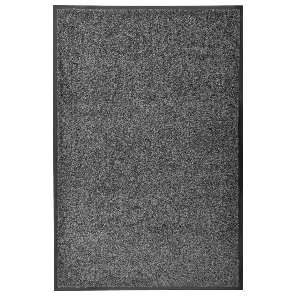Doormat Washable Anthracite 60x90 cm - Unbeatable Bargains