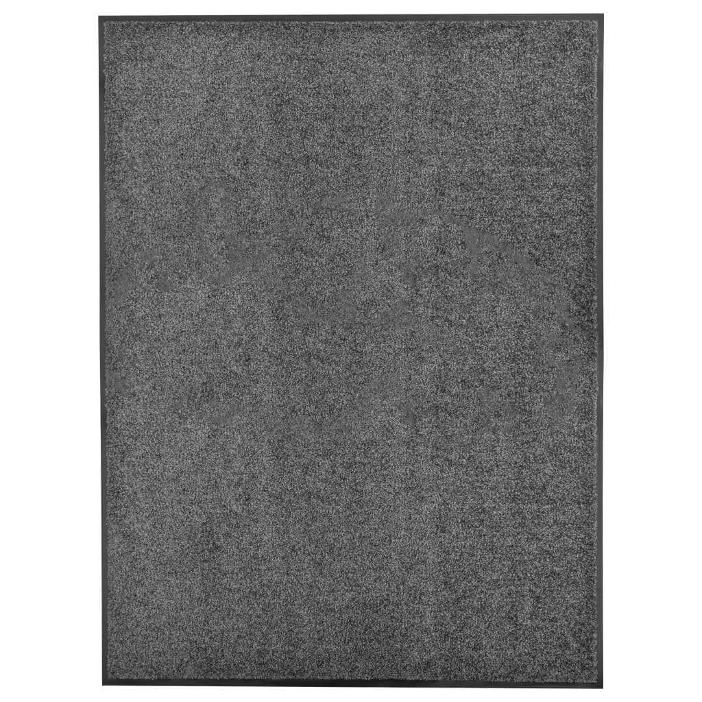 Doormat Washable Anthracite 90x120 cm - Direct Imports